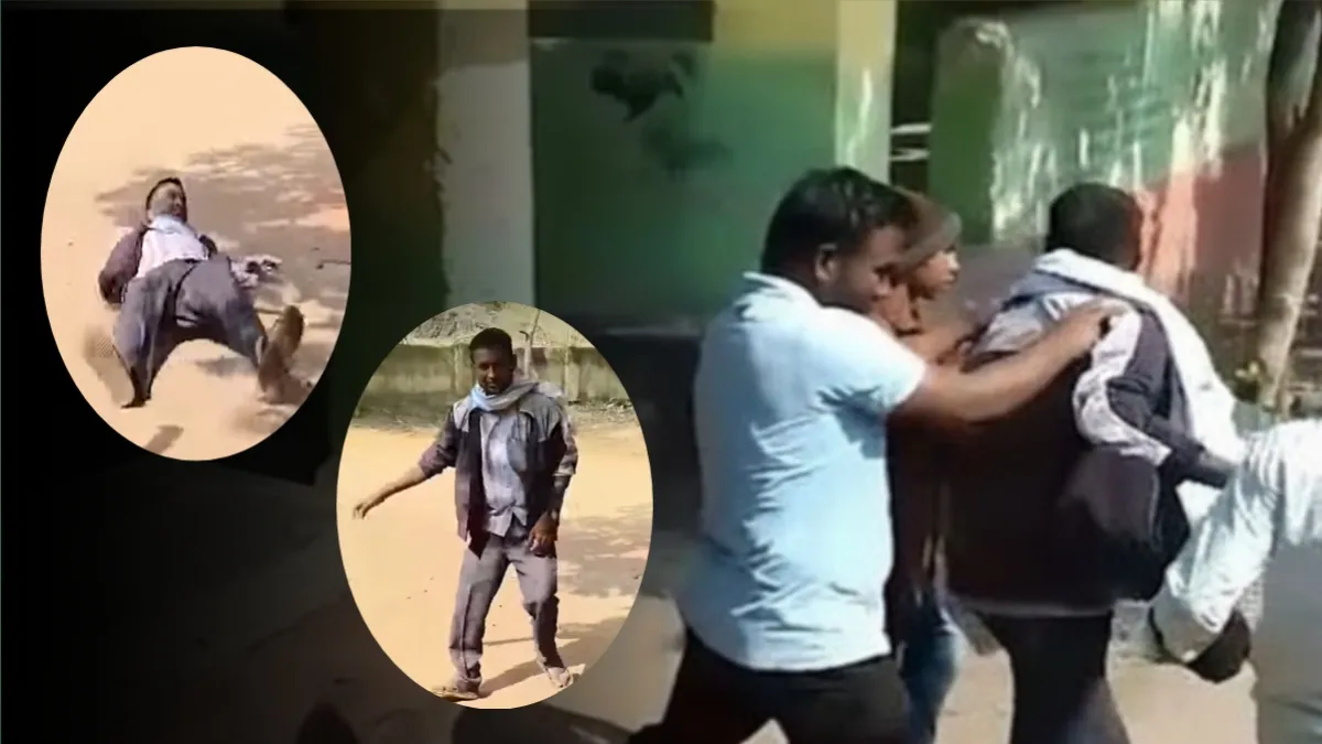 मोहना बुद्रुक ZP शाळेत दारूच्या नशेत शिक्षक प्रार्थनेदरम्यान जमिनीवर लोळताना दिसलेला धक्कादायक व्हायरल व्हिडिओ