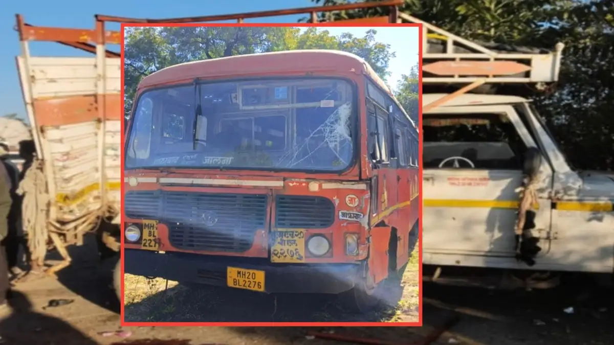 देऊळगाव राजा अपघात घटनास्थळाचे चित्र – महिला मजूर ठार आणि पाच जखमी