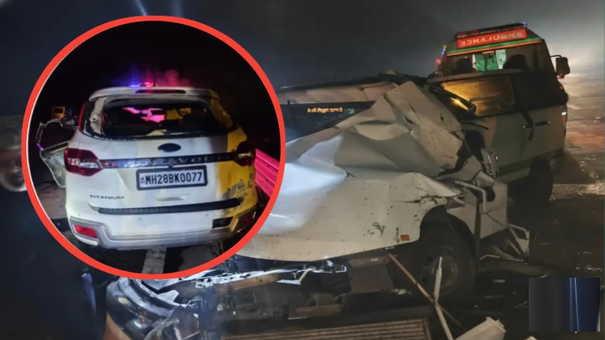 समृद्धी महामार्गावर केंद्रीय मंत्री प्रतापराव जाधव यांच्या कारचा भीषण अपघात