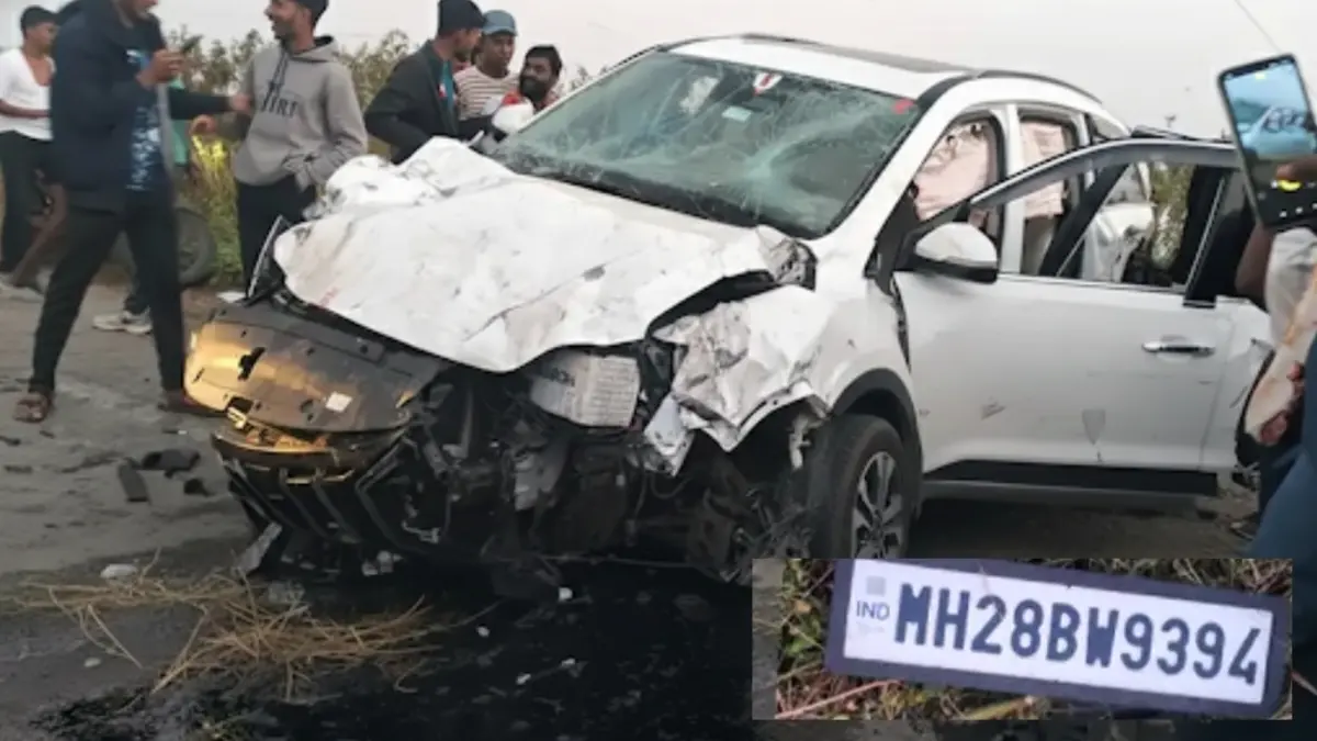 चिखली–देऊळगाव राजा रस्त्यावर मेहकर फाटा येथे झालेला भीषण अपघात – ऋषिकेश काटे ठार