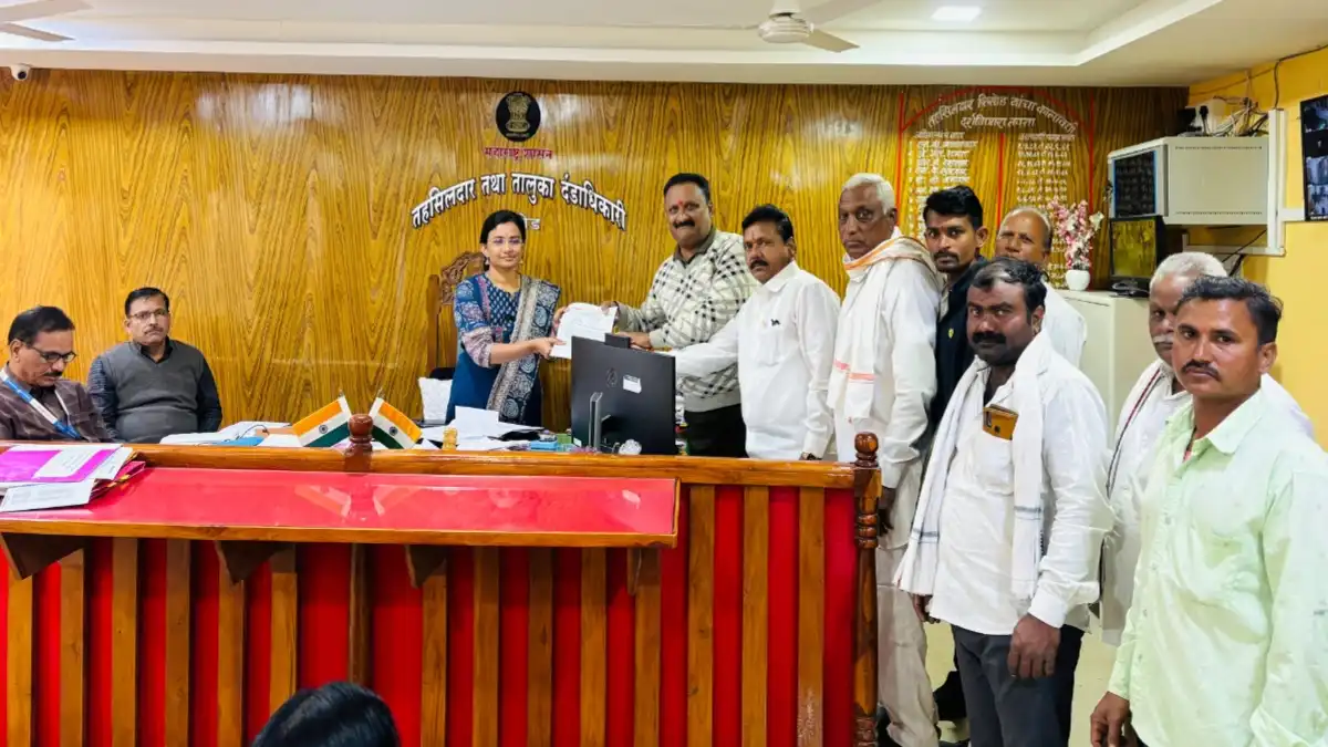 निजामपूरचे नाव बदलून श्रीरामपूर करण्यासाठी रिसोड तहसीलदारांकडे सादर केलेला प्रस्ताव