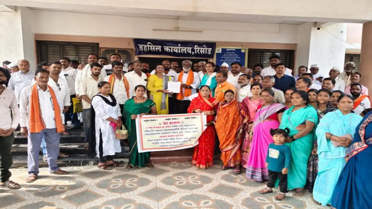 हिंगणा वैजनाथ येथे नवनाथ महाराजांच्या मूर्तीची विटंबना प्रकरणी रिसोडमध्ये नाथ समाज व सकल हिंदू समाजाचे निवेदन