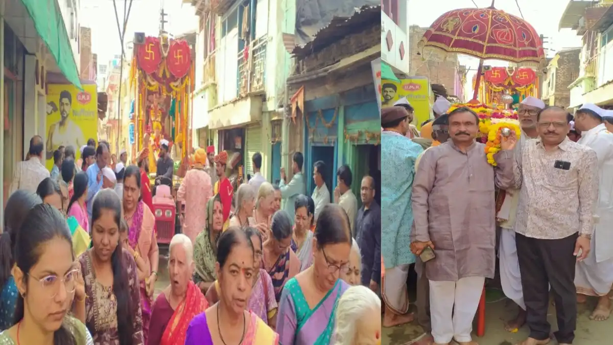 साखरखेर्डा येथे प.पू. श्री प्रल्हाद महाराज जन्मोत्सव निमित्त भव्य रथोत्सव मिरवणूक