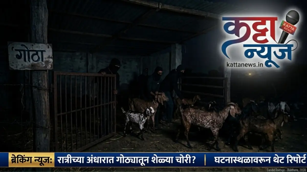 बुलडाण्यात एकाच रात्री 18 शेळ्या चोरीला
