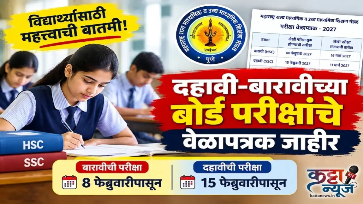 दहावी बारावी बोर्ड परीक्षा वेळापत्रक २०२७ पाहताना महाराष्ट्रातील विद्यार्थी