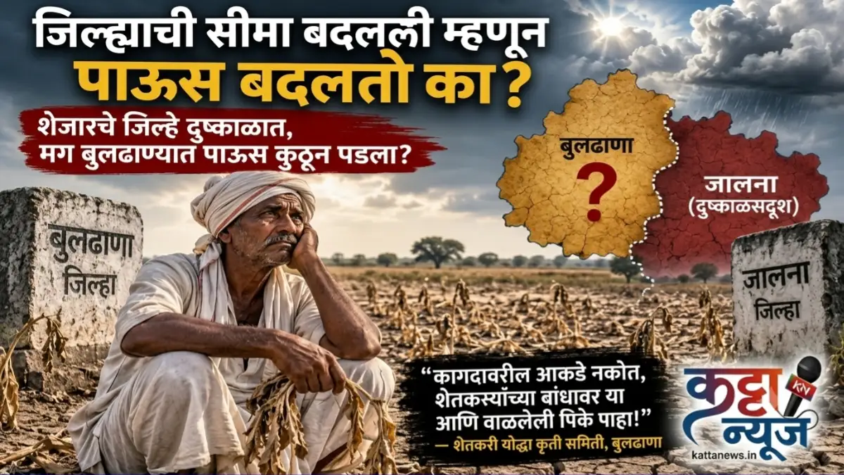 बुलढाणा जिल्ह्यातील वाळलेली पिके आणि शेतकरी संकट