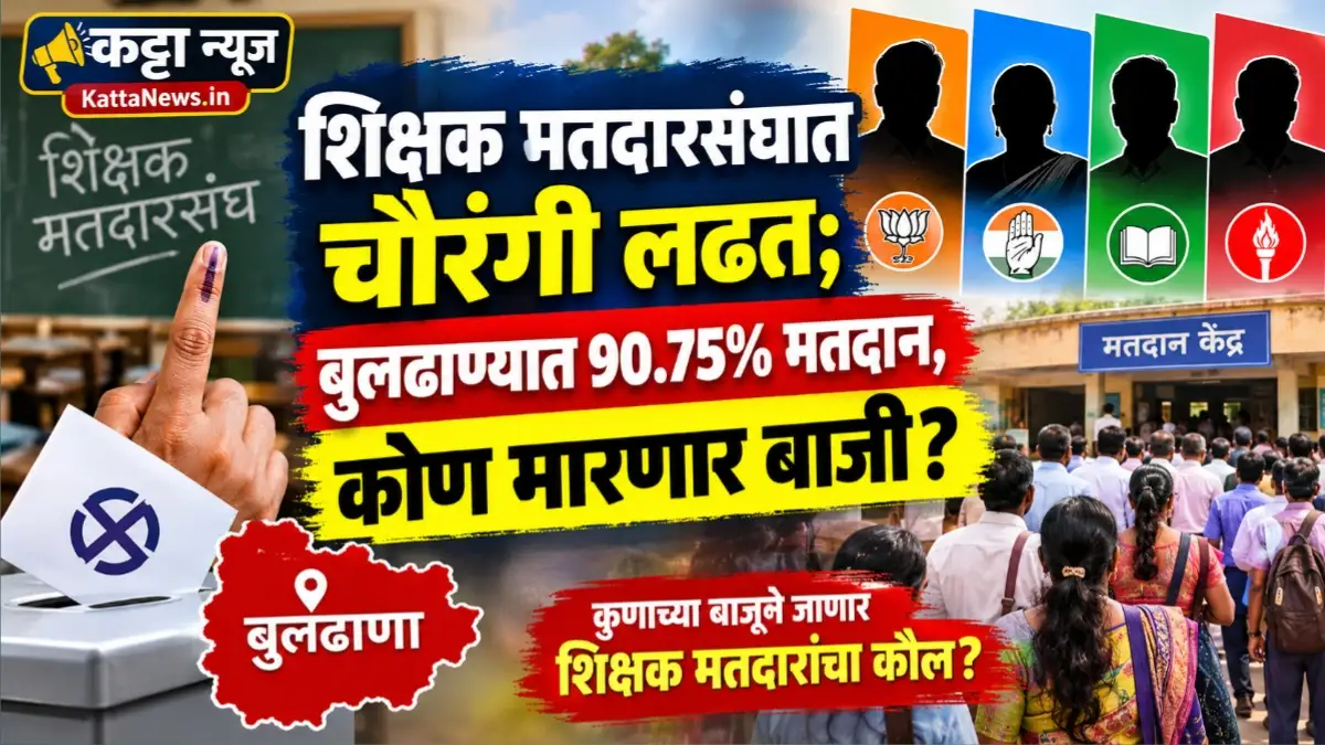 अमरावती शिक्षक मतदारसंघ निवडणुकीत बुलढाणा जिल्ह्यात 90.75 टक्के मतदान