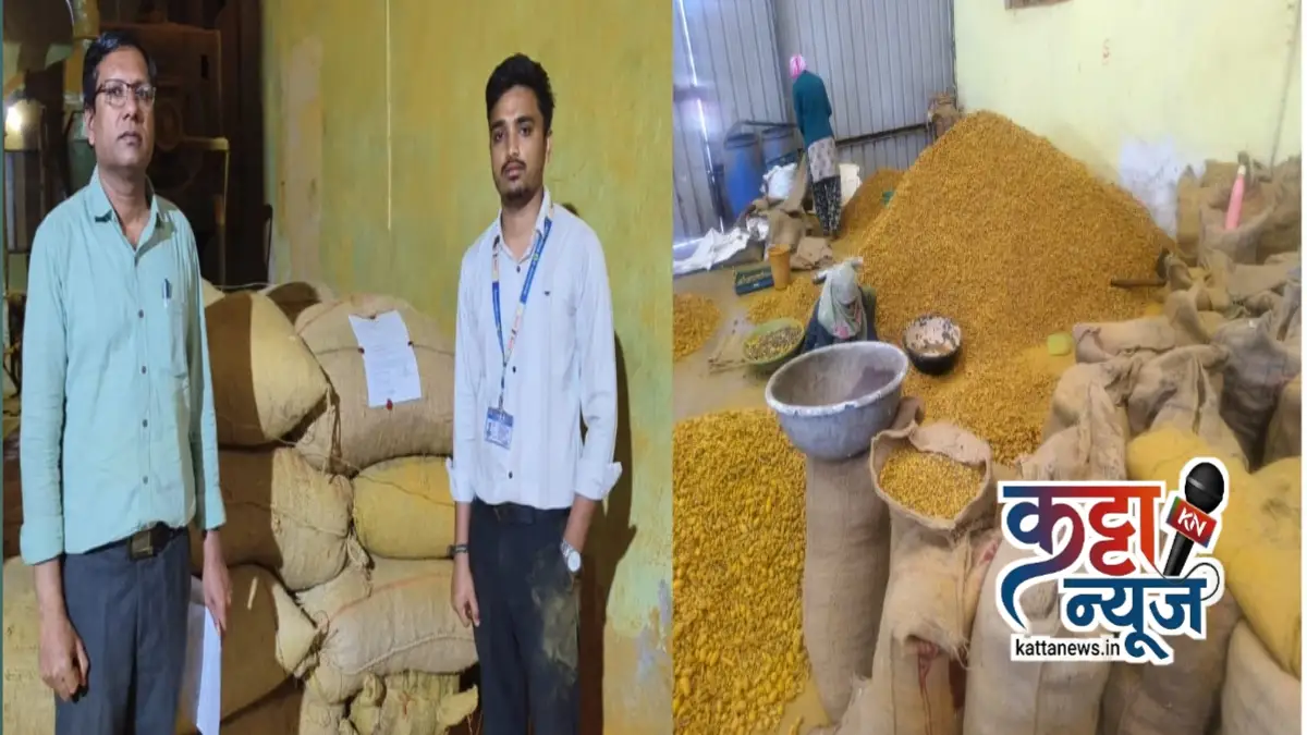 पिंपळनेर मसाला कारवाईत अन्न व औषध प्रशासनाने जप्त केलेला मसाल्यांचा साठा